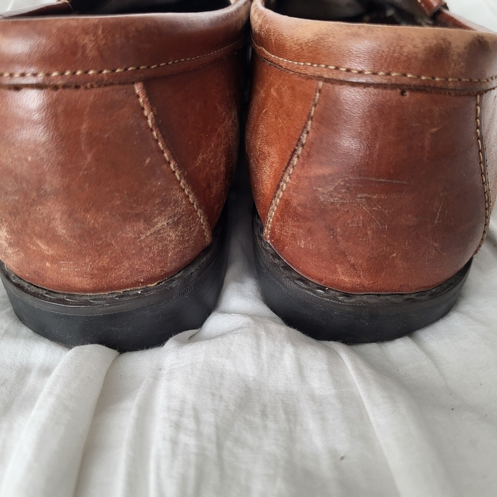 Dexter Brown Leather Tassel Loafers - Picture 6 of 9